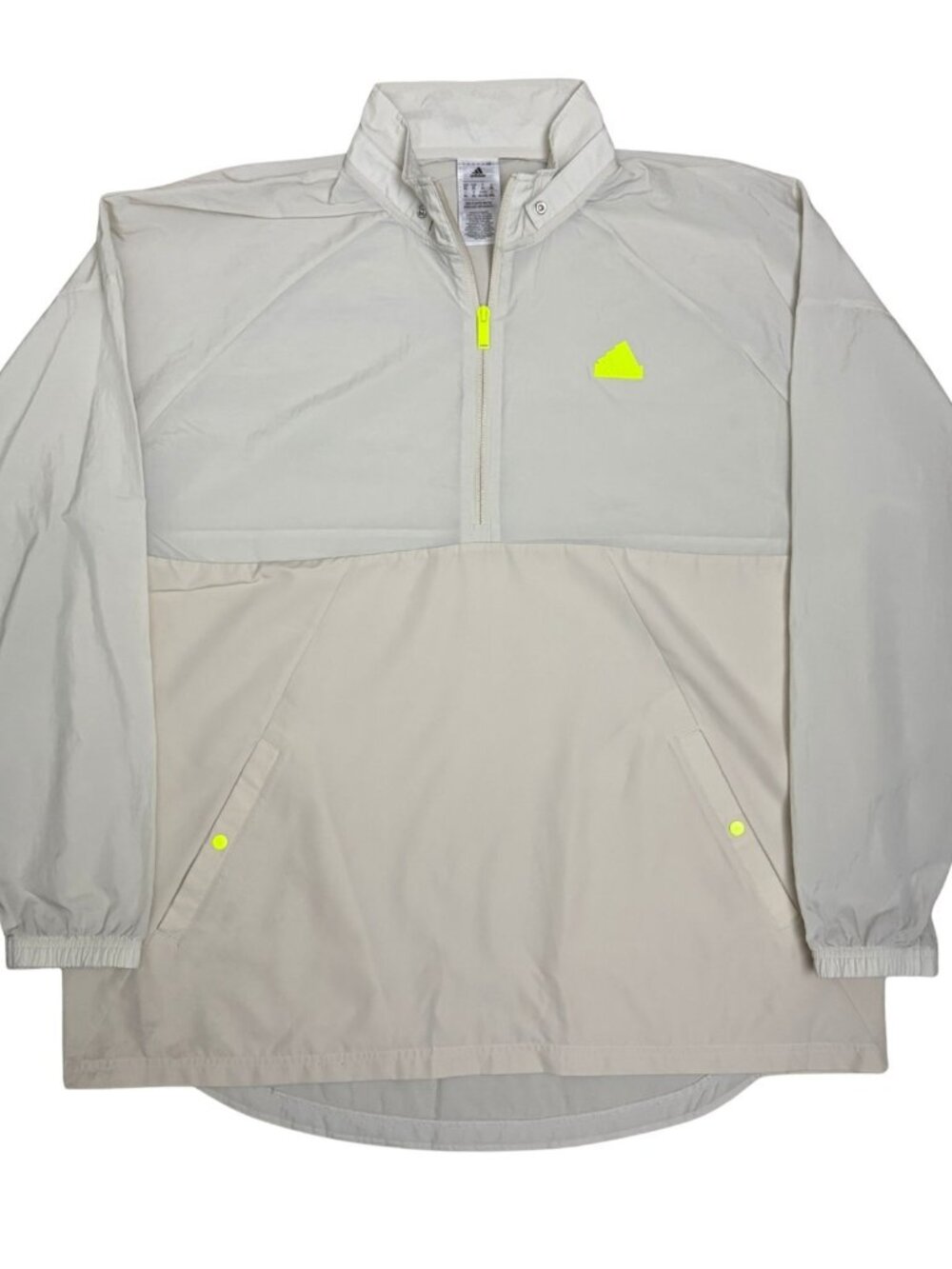 ADIDAS Light Jacket Windbreaker Quarter Zip Bomber Coat Mens XL